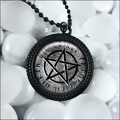 #ad Cryptic Pentagram Necklace Gothic Jewelry 24quot; Chain $19.99