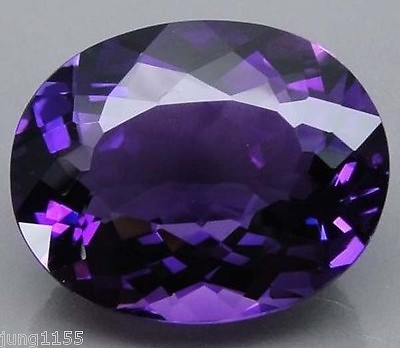 #ad 15.29 CT AAA Natural Purple Amethyst Gem Diamond Oval Cut 16x12 MM VVS Loose Gem $11.99