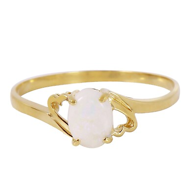 #ad 14K. SOLID GOLD RING WITH NATURAL OPAL Yellow Gold $346.39