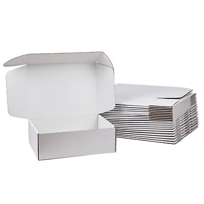 #ad Shipping Boxes 12x9x4 inches Pack of 20 White Corrugated Cardboard Box Medi... $44.69