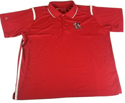 #ad St. Louis Cardinals Antigua Red Men#x27;s Polo Shirt Size XL $11.20