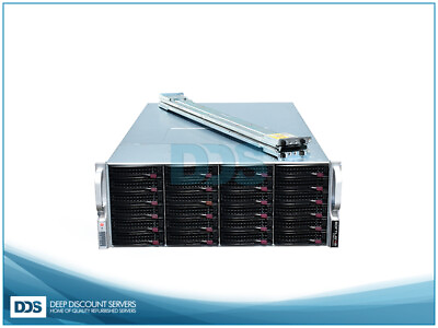 #ad #ad Supermicro 4U 36 Bay Storage Server 2.4Ghz 8 C 128GB 1x1280W Rails TrueNAS ZFS $712.98