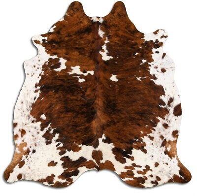 #ad Real Cowhide Rug Exotic Tricolor Size 6 by 7 ft Top Quality Large Size $129.00