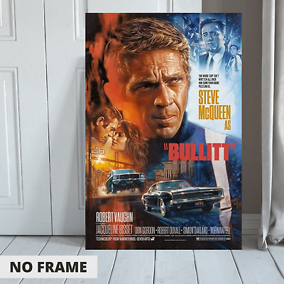 #ad Bullitt Movie Poster Steve McQueen Poster Classic 11x17quot; Wall Art Gift Poster $14.90