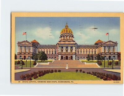 #ad Postcard State Capitol Harrisburg Pennsylvania USA $29.95