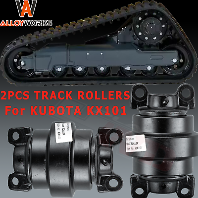#ad 2PCS Track Roller Bottom Roller For KUBOTA KX101 Mini Excavator HEAVY DUTY $244.99
