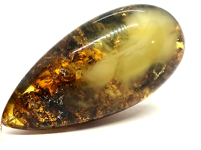 #ad Amber Pendant Baltic Stone Natural Teardrop Ladies Jewelry Silver 925 76 g 2456 $20.75