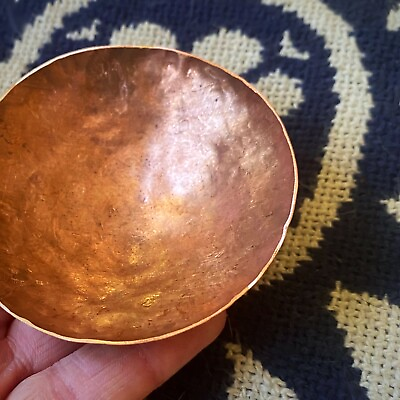 #ad Copper Ring Dish Offering Bowl Altar Bowl Hand Hammered Gift For Her $20.00