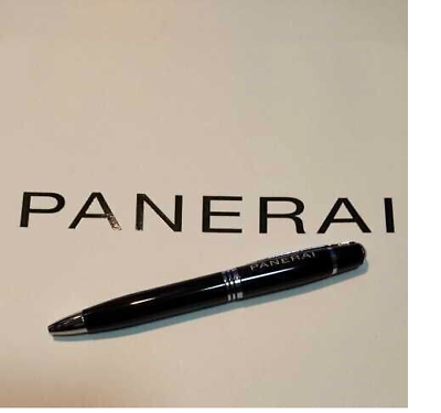 #ad OFFICINE PANERAI Novelty Black Silver Twisted Ballpoint Pen No Box Super Rare $392.99