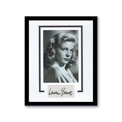 #ad Lauren Bacall Autograph Signed 11x14 Framed Film Movie Actress Vintage Photo $399.99