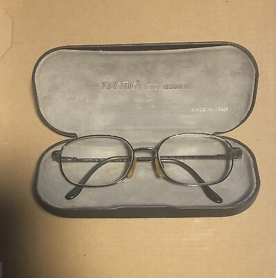 #ad Vintage Luxottica Titanium Eyeglasses w Original Case Made In Italy $55.00
