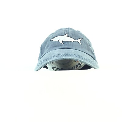 #ad SHARK Embroidered Logo Baseball Cap Hat Adj. Mens Size Cotton $14.99
