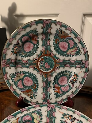 #ad Vintage Chinese Plate Famille Rose Hand Painted 10” $100.00