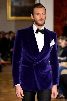 #ad Men Smoking Jackets Designer Dinner Wedding Party Wear Blazers Coats $143.99