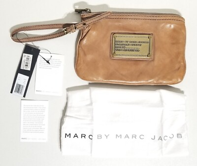 #ad Sold Out Marc By Marc Jacobs Brown Leather Wristlet Clutch M372404 ☆ New ☆ $134.99