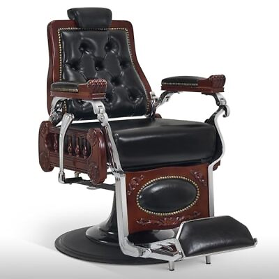 #ad BarberPub Retro Barber Chair  Reclining Equipment for Home Barbershop 5931 $1599.90