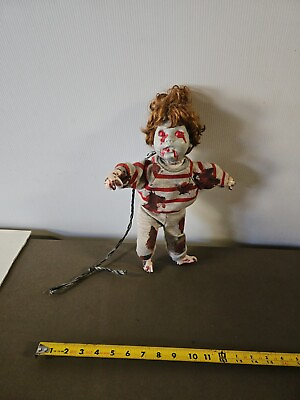 #ad creepy Boy doll Gothic Halloween Horror Repaint Custom scary🔪 Trl7#69 $47.45