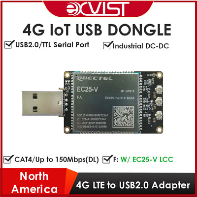 #ad 4G LTE USB Dongle W Quectel IoT M2M optimized LTE Cat 4 EC25 V SIM Card Slot $73.57