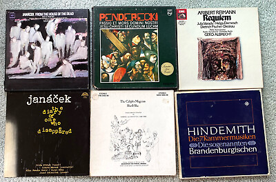 #ad Classical LP Lot 20th Century Music Some Rare 12 LPs in all 5 box sets $60.00