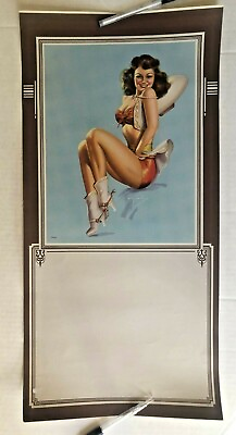 #ad Gorgeous 1950#x27;s Pinup Girl Picture by Billy DeVorss Sexy Busty Cowgirl $137.00