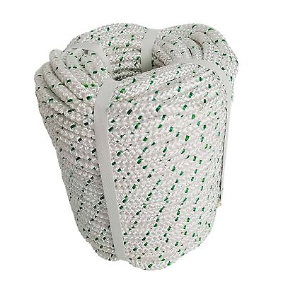 #ad Braided Polyester Arborist Rigging Rope 3 8Inch X 200Ft High Strength Outdoor $29.29