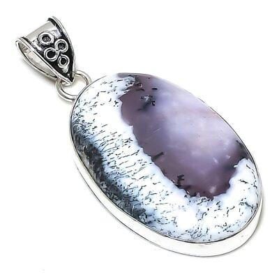 #ad Natural Dendrite Opal Gemstone 925 Sterling Silver Gift Pendant 2.48quot; Gift l022 $9.99