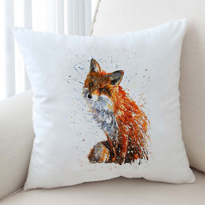 #ad Artistic Painting Sweet Fox Cushion Cover $12.90