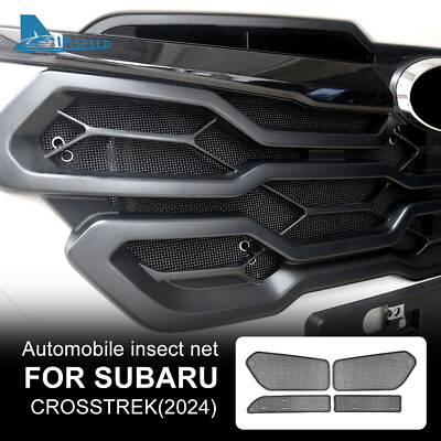 #ad For Subaru Crosstrek 2024 Car Insect Net Cover Trim Black Stainless Steel 4Pcs $45.99