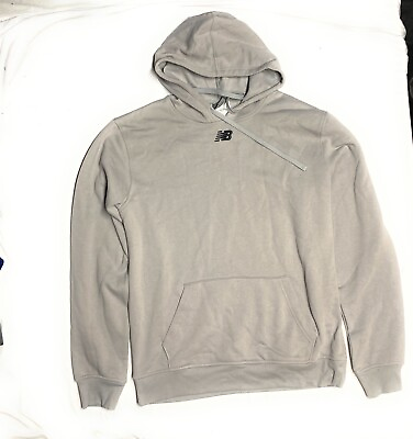 #ad New Balance Men#x27;s Hooded Pullover Sweatshirt M Grey Aloy $39.99