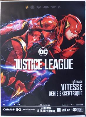 #ad JUSTICE LEAGUE FLASH DC COMICS RARE CHARACTER BUS STOP MOVIE POSTER $119.99