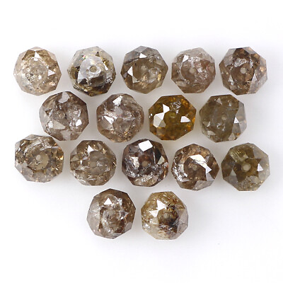 #ad 2.42 CT Natural Loose Bead Shape Diamond 2.70 MM Brown Color Bead Diamond LQ1736 $146.00