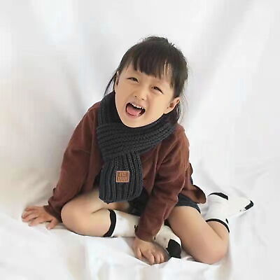 #ad Kids Scarf Soft Warm Neck Wrap Cozy Knitted Baby Winter for Weather Protection $8.21