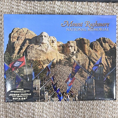 #ad Mount Rushmore National Memorial 1000 Piece Puzzle Reference Poster $15.30