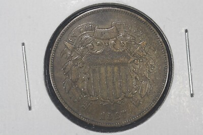 #ad 1867 Two Cent Piece VF XF $45.00