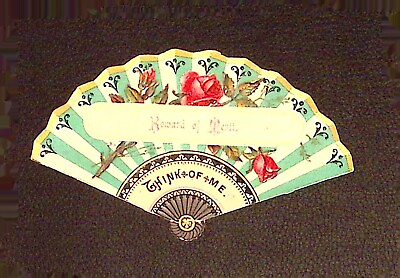 #ad Reward of Merit Think of Me Fan Paper Vintage $9.99