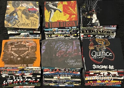 #ad Mystery VINTAGE Thrifted T Shirt Graphic Tee Thrift Package 80s 90s Y2K $13.99