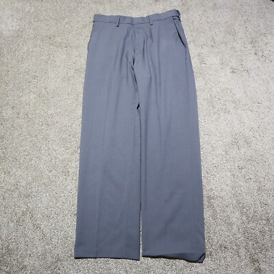 #ad Hagger Premium Comfort Dress Pants Slacks Wrinkle Free Grey Straight Fit 32 X 30 $12.60