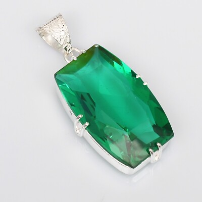 #ad Green Quartz Gemstone Ethnic Handmade Pendant Jewelry Girl For Gift NP 192 $4.99