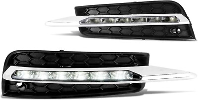 #ad Fits 2011 2014 Chevy Cruze SMD LED Fog Lights Driving LampsBezels LeftRight $40.00