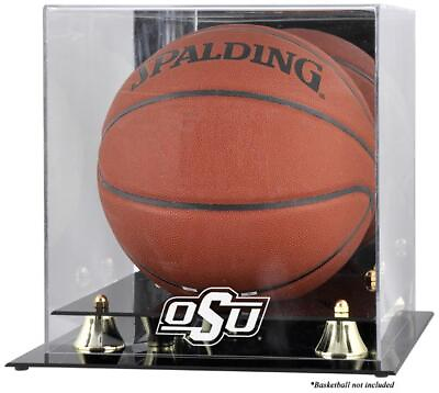 #ad Oklahoma St Cowboys Golden Classic Logo Basketball Display Case w Mirror Back $109.99