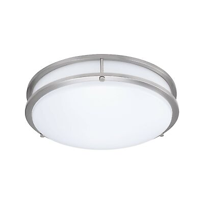 #ad 14 Inch Double Ring Dimmable LED Flush Mount Ceiling Light 22W 100W Equival... $65.99