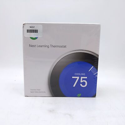 #ad Google Nest Learning Thermostat Pro Stainless Steel T3008US $149.96