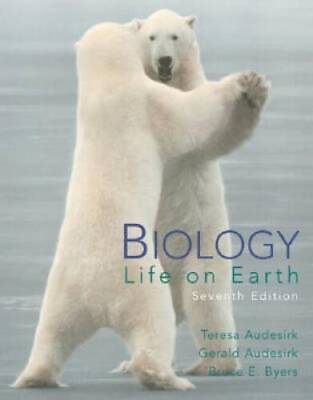 #ad Biology: Life on Earth 7th Edition Hardcover By Audesirk Gerald ACCEPTABLE $5.98