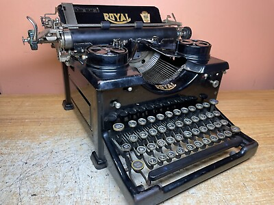 #ad 1929 Royal 10 Working Vintage Desktop Typewriter w New Ink $599.00
