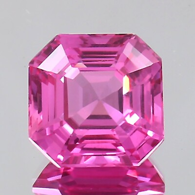 #ad AAA 26 CT Natural Ceylon Pink Sapphire Asscher Cut Loose GIE Certified Gemstone $49.76