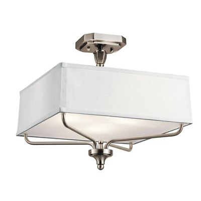 #ad 3 light Semi Flush Mount with Traditional inspirations 15 inches tall by 15 $169.95