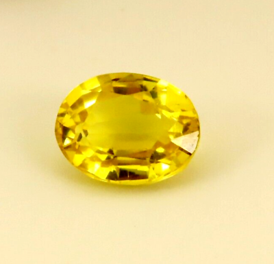 #ad AAA Gemstone 9 Ct Yellow Sapphire GGI Certified Loose gemstone Oval Cut $11.72