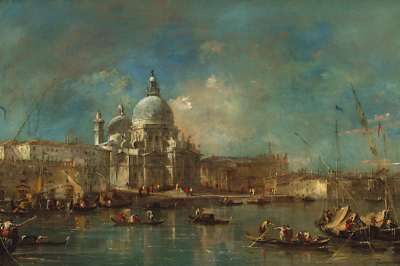 #ad Santa Maria della Salute Francesco Guardi 1770 Venice Cityscape Art $155.95
