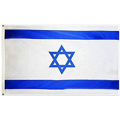 #ad PringCor Israel Flag 3x5ft Jewish Zion Israeli Star David $12.99