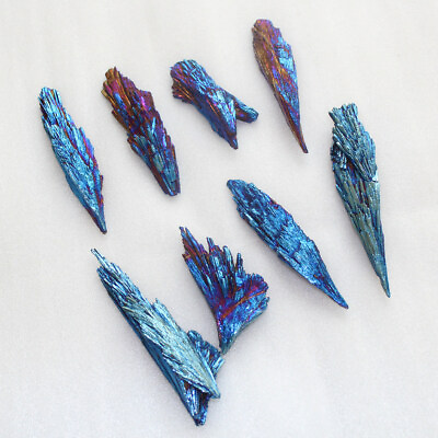 #ad 10Pcs Natural Rainbow Aura Kyanite Titanium Quartz Crystal Cluster VUG Specimens $16.90